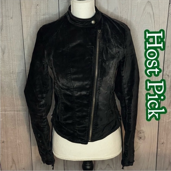 ✅8x Host Pick✅ Free People Suede Moto Jacket, XS - Picture 1 of 13
